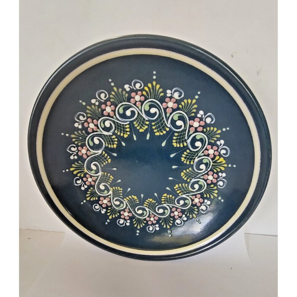 Gmunder Keramik Austria Hand Painted Decorative Stoneware Bowl 10 1/4" Wall Hang